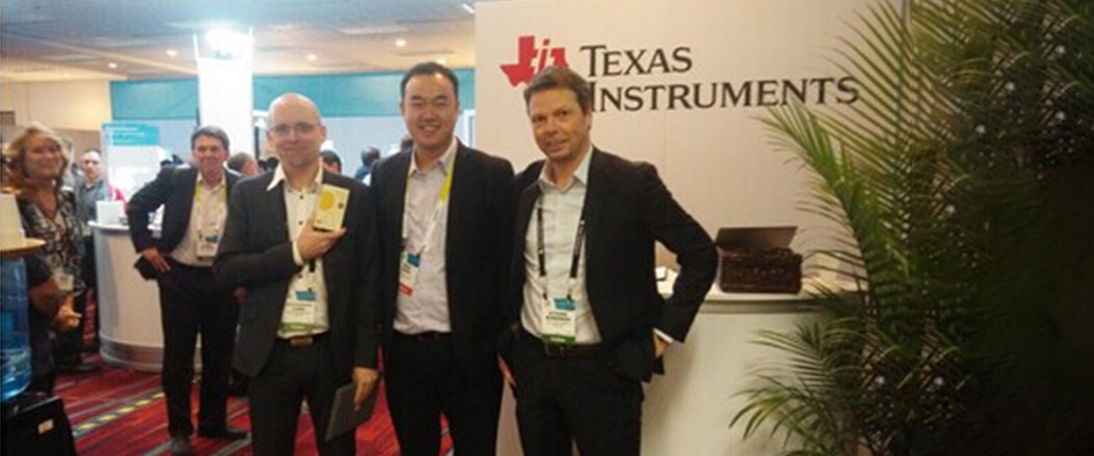 TI LPRF General Manager Oyvind Birkenes, RF-star CEO King Kang and TI LPRF Product Line Manager Jan-BJ rnar Lund