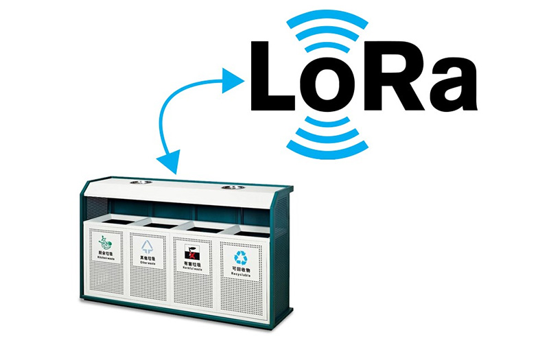 Smart trash with LoRa technology