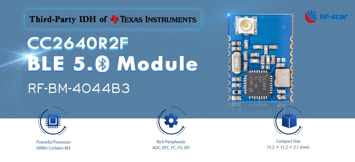 BLE5.0 Module with TI CC2640R2F chipset