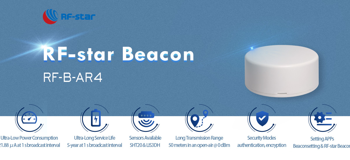 Bluetooth Low-Energy Beacon module RF-B-AR4