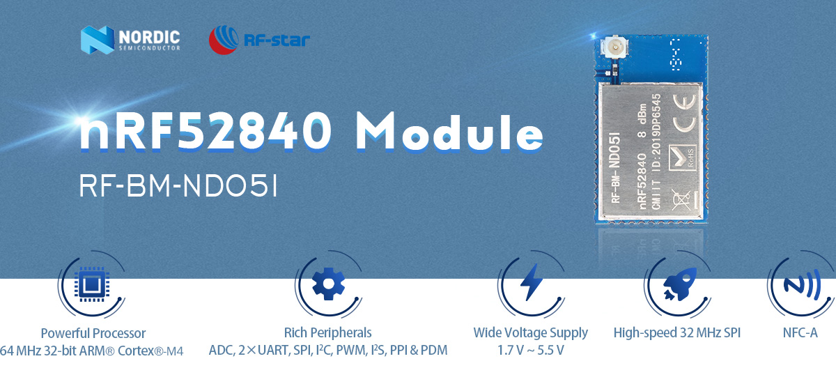 Multi-Protocol module nRF52840 RF-BM-ND05I