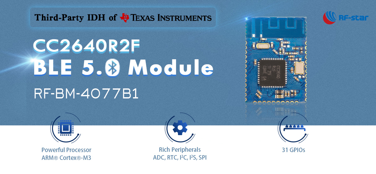 Bluetooth 5.0 Low Energy CC2640R2F Modules