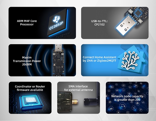 RF-DG-52PAS CC2652P USB Dongle specification