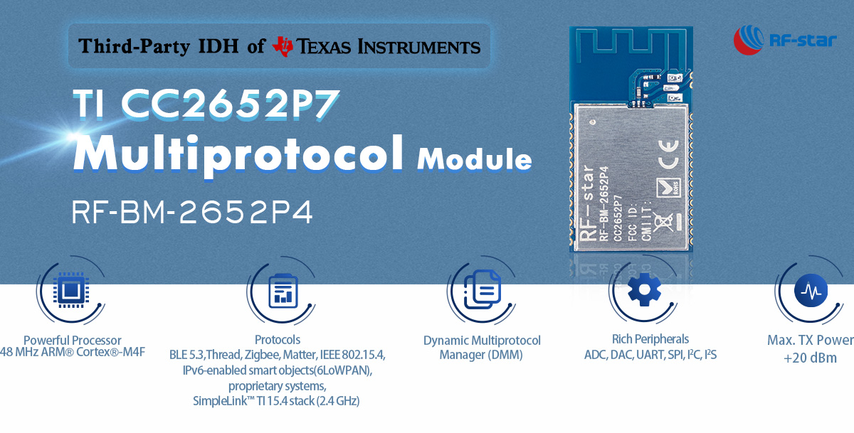 RF-BM-2652P4 CC2652P7 Module With PA Integrated | RF-star