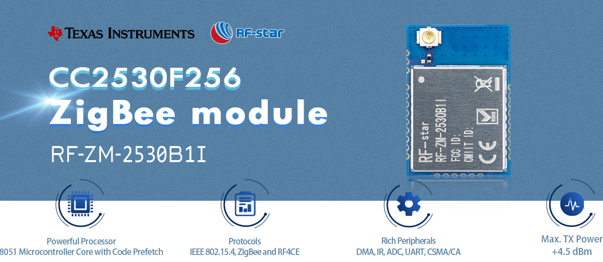 Features of CC2530 ZigBee Module