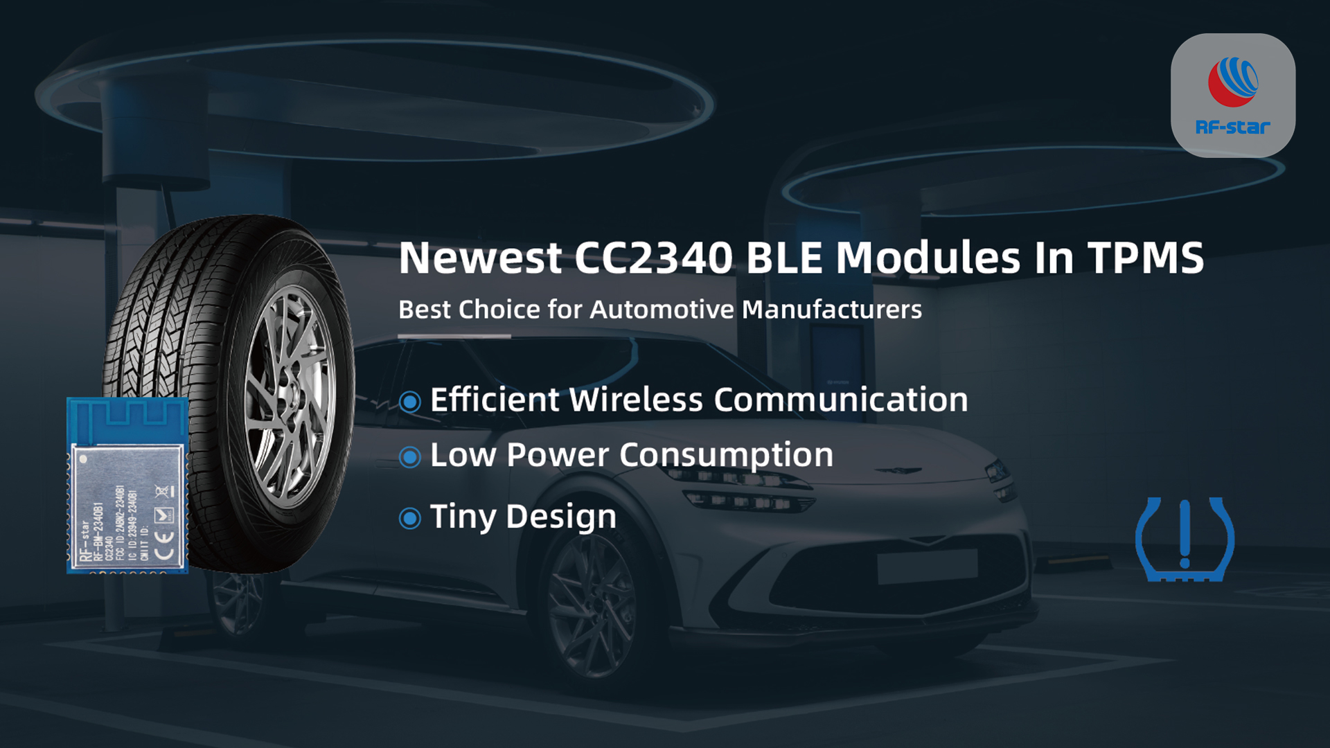 Why are CC2340 BLE modules outstanding in TPMS