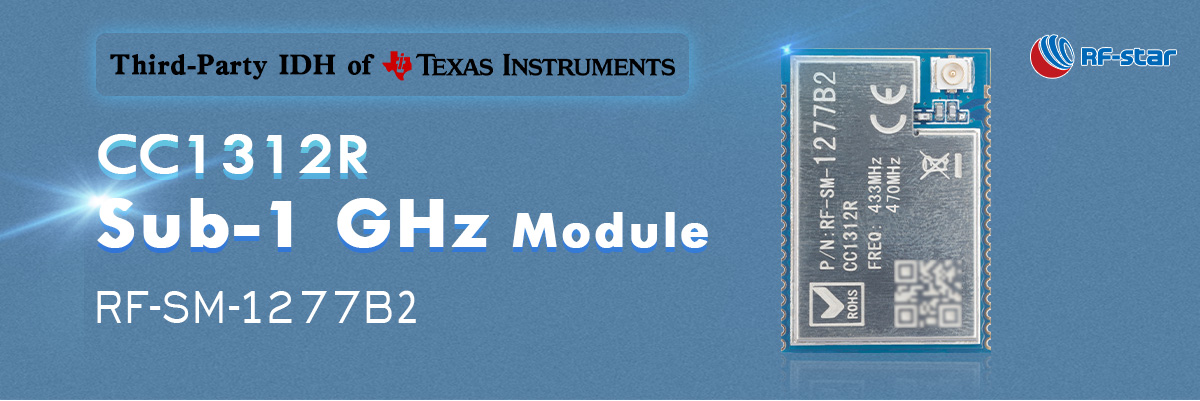 CC1312R Sub-1 GHz Module RF-SM-1277B2