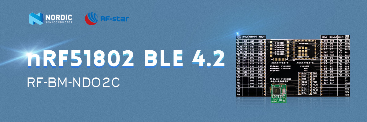 BLE4.2 module with Nordic SoC nRF51822 Chip RF-BM-ND02C