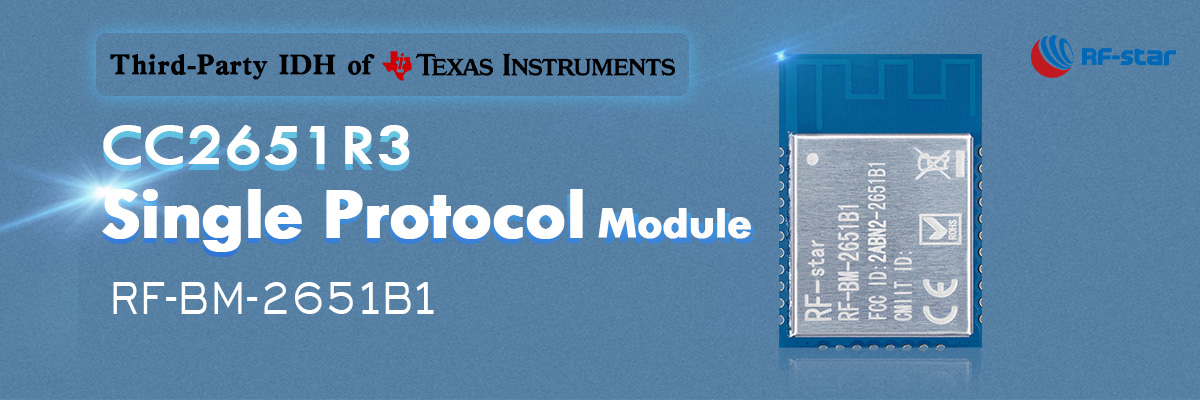 CC2651R3 Single Protocol Module RF-BM-2651B1