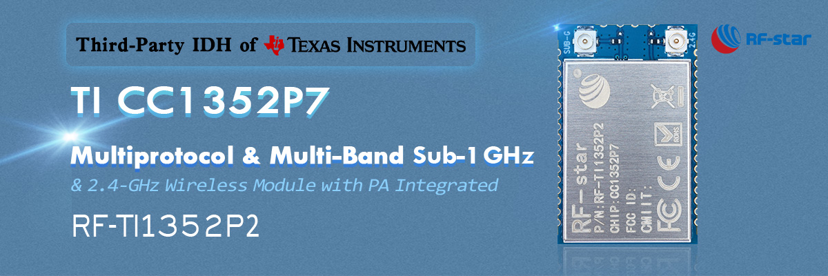 TI CC1352P7 Multiprotocol & Multi-Band Sub-1 GHz RF-TI1352P2