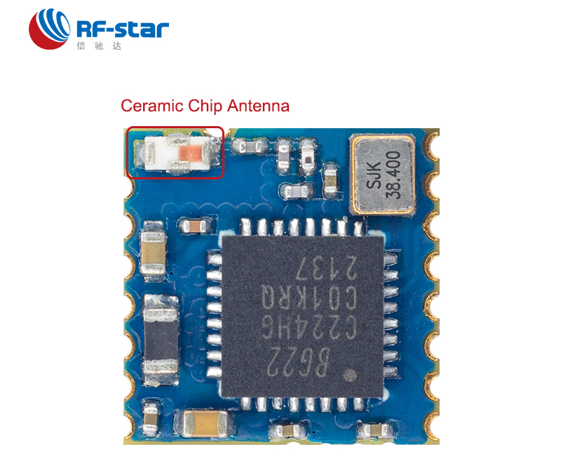 RF-star EFR32BG22 Module RF-BM-BG22C3 with Ceramic Chip Antenna