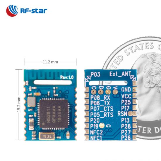 Bluetooth LE 5.0 ZigBee Thread Multi-Protocol nRF52811 Module