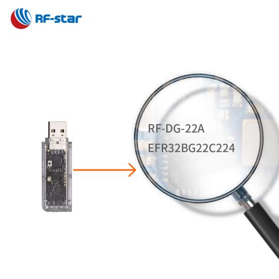 EFR32BG22 BLE5.0 USB Bluetooth Gateway RF-DG-22A