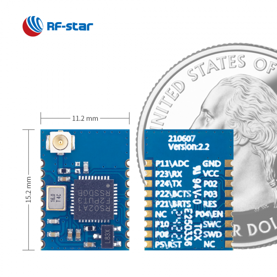 RS02A1-B Chip BLE5.0 Serial UART Module RSBRS02ABRI