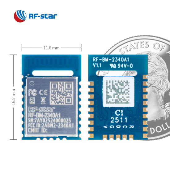 BLE5.0 TI CC2340R5 Module Named RF-BM-2340A1
