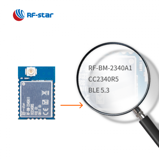 BLE5.0 TI CC2340R5 Module Named RF-BM-2340A1I