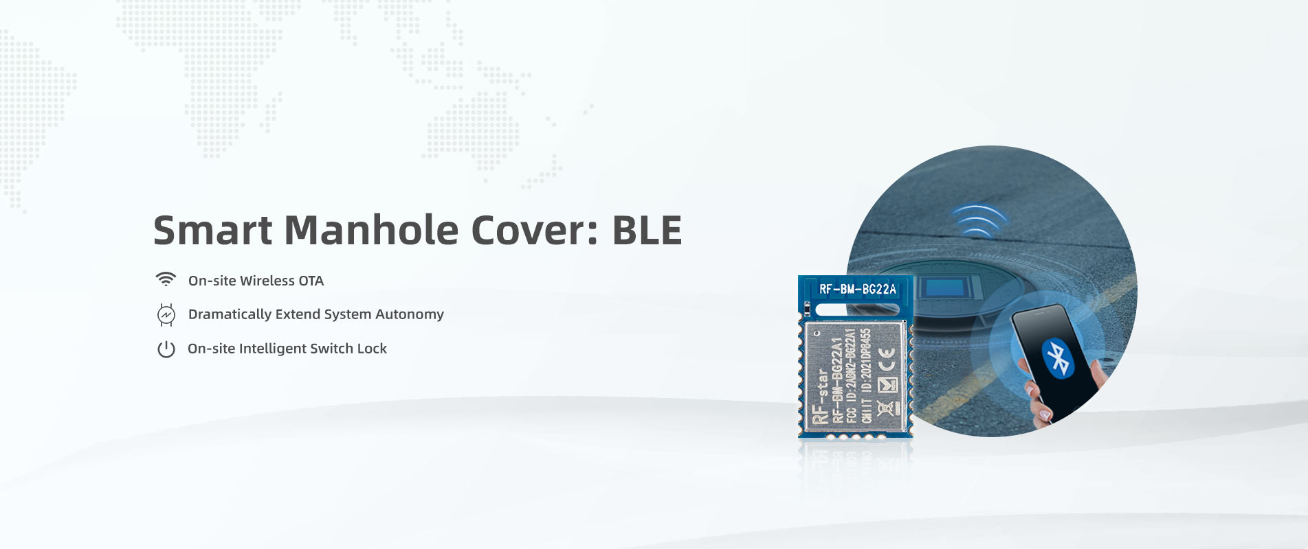 Smart Manhole Cover：BLE