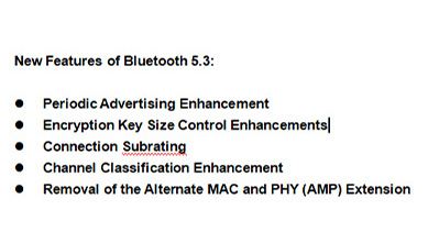 What Functions does Bluetooth 5.3 Specification Add?