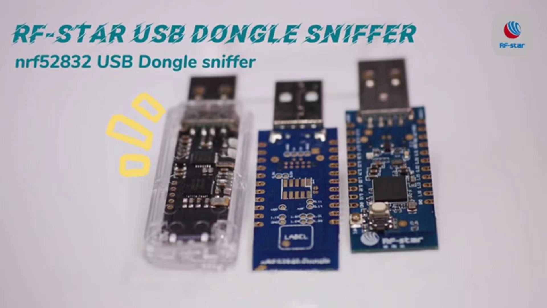 nRF Connect RF-star Low energy BLE  5.0 nRF52832 USB Dongle Sniffer